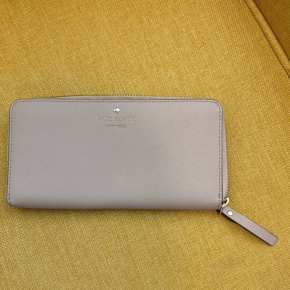 Tan Kate spade long wallet
